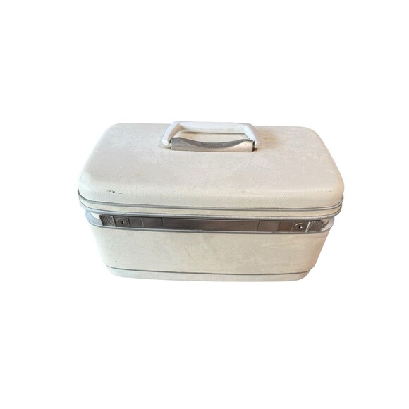 Vintage Samsonite Silhouette Train Cosmetic Case Cosmetic Make-up Case No Keys - Picture 1 of 9